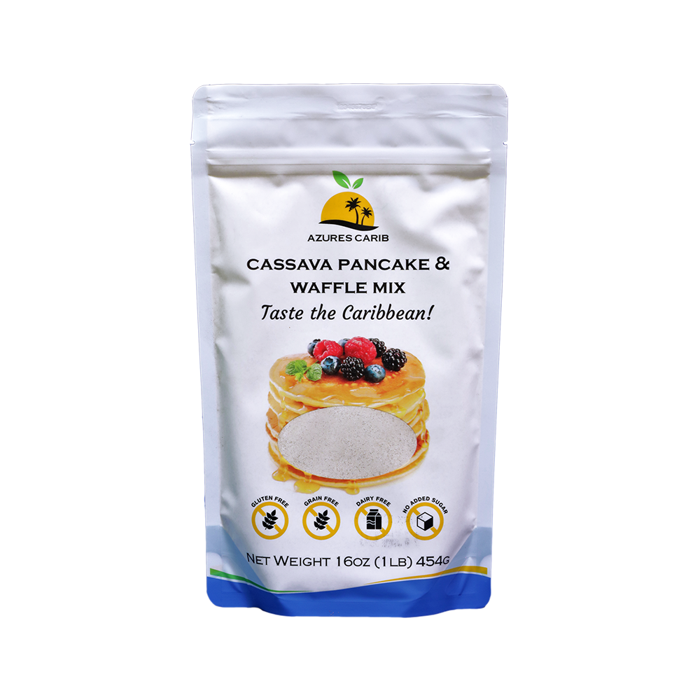 Azures Carib Cassava Pancake & Waffle Mix - gluten-free breakfast mix