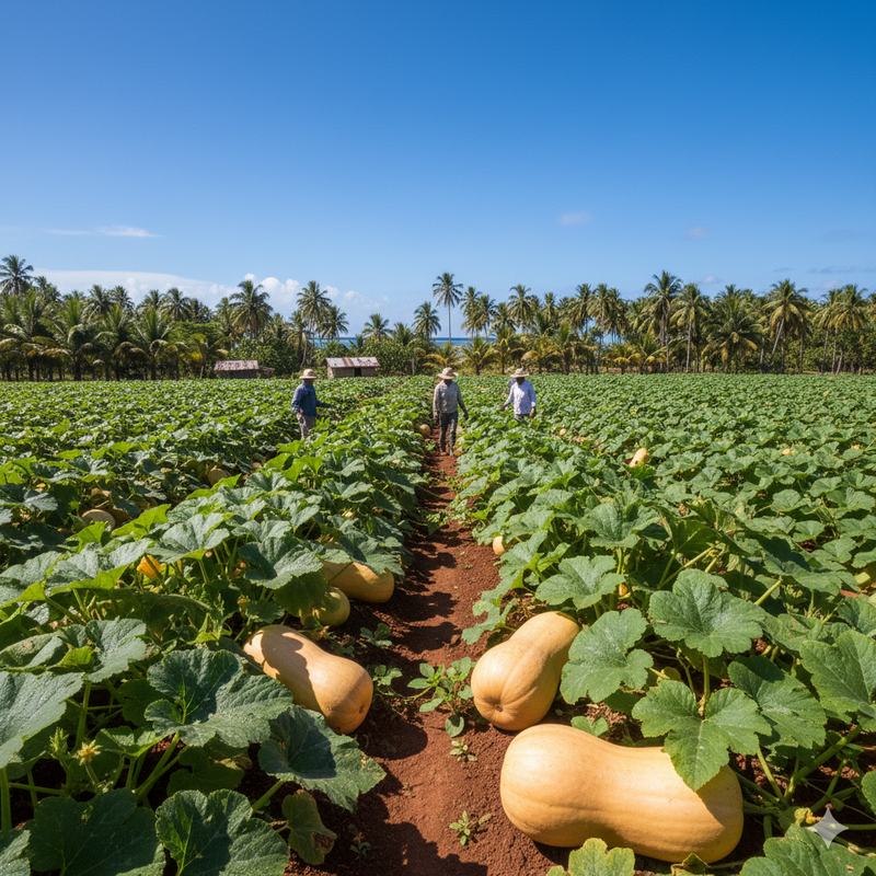 Caribbean Butternut farm
