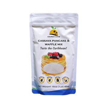Azures Carib Cassava Pancake & Waffle Mix - gluten-free breakfast mix