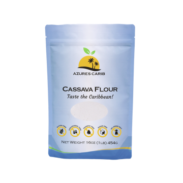 Azures Carib Cassava Flour 1lb bag - gluten-free Caribbean flour for baking